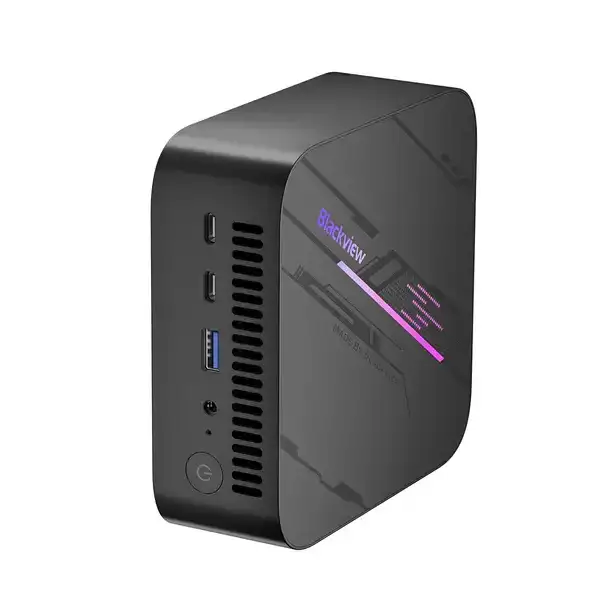 BLACKVIEW MP100 Mini PC, AMD Ryzen™ 5 7430U, 16GB DDR4, 512GB, AMD Radeon Graphics, Wi-Fi 6, bluetooth 5.2, DP/HDMI, 4xUSB-A Gen1, 2x USB 3.1 Gen2, 2xUSB-C, 1xLAN, Win11Pro - Slika 2