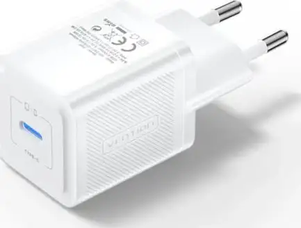 Vention 1-Port USB-C GaN Charger 20W EU-Plug