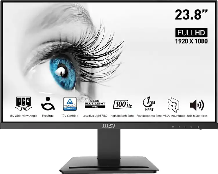 MSI 24" MP243X PRO FHD(1920x1080) IPS, 100Hz, 300 cd/m2, 1000:1, 4 ms, HDMI, DP, tilt, zvučnici
