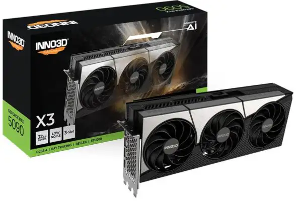 INNO3D GeForce RTX 5090 X3, 32GB GDDR7, N50903-32D7-1759