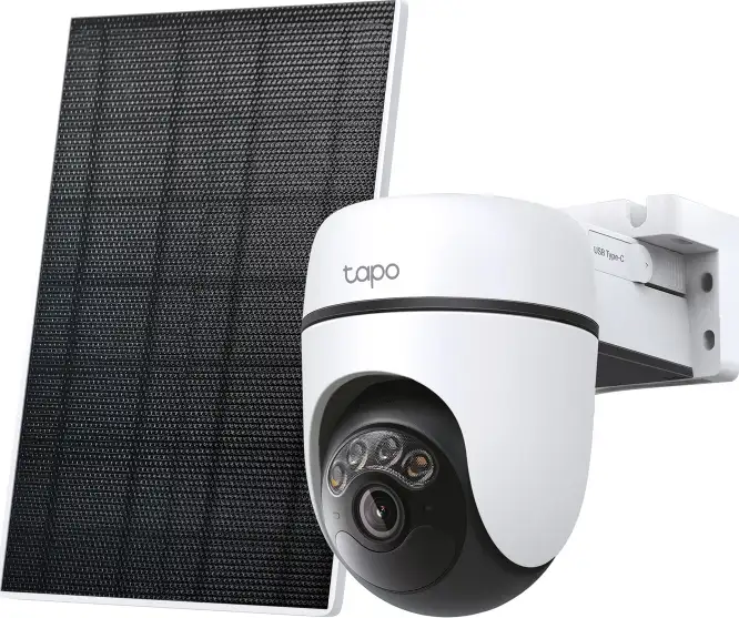 TP-Link Tapo C630 kamera + Tapo A201 Solar panel 3K 5MP, H.264, Color Night Vision, microSD, 2×Spotlights, dvosmjerni audio, detekcija pokreta, vodootporna IP65, Wi-Fi, Tapo app