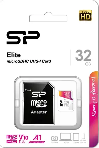 SP MEMORIJSKA KARTICA MicroSDHC UHS-1(U1),A1,V10/Adapter 32GB Elite CL10