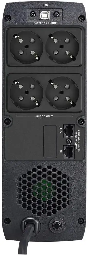 Fortron Source UPS ST-1200 Tower 1200VA/720W, Line-interactive, HID, RJ45, Schukox4,with hot swappable battery design, 12V9Ahx2 pcs - Slika 2