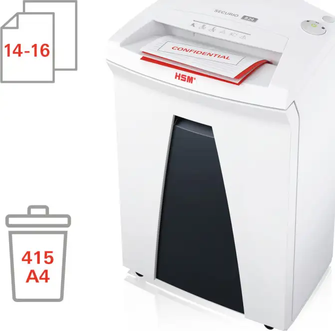 HSM securio B24 uništavač dokumenata + CD medija, trakasti + poprečni rez, 4.5×30mm, razina sigurnosti E-3/F-1/O-3/P-4/T-4, kapacitet 35l - Slika 4