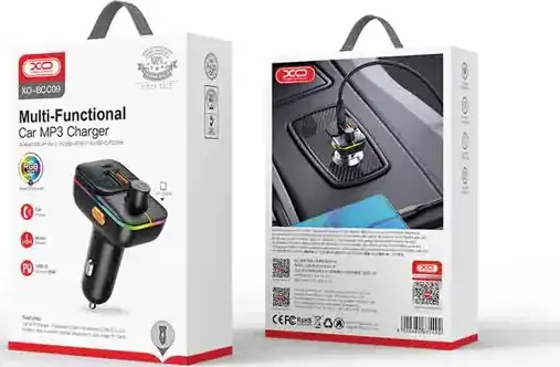 FM TRANSMITER XO + AUTO PUNJAČ LED SMART BLUETOOTH MP3 + TF UTOR BCC09 CRNI - Slika 2