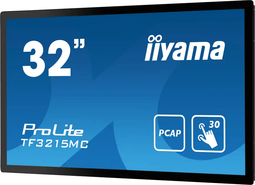 IIYAMA Monitor LED TF3215MC-B2 Open Frame PCAP 30 point touch 31.5" AMVA 1920x1080 16:98 500cd 3000:1 8ms projective capacitive landscape, portrait