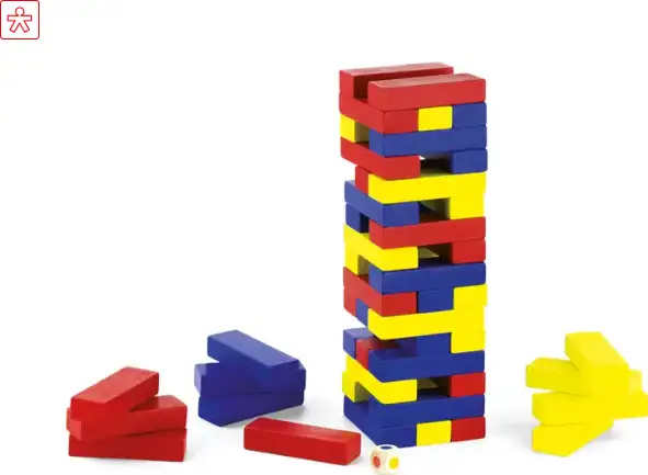 Društvena igra s tornjem blokova - Jenga (Block Tower), 46 komada, VG5621