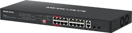 Mercusys 20-Port Gigabit Rackmount Switch with 16-Port PoE