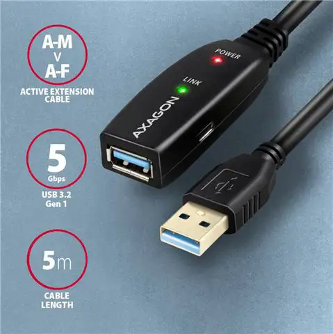 CC USB 3.2 (3.0) -> USB AF, Aktivni produžni, 5m, ADR-305, AXA