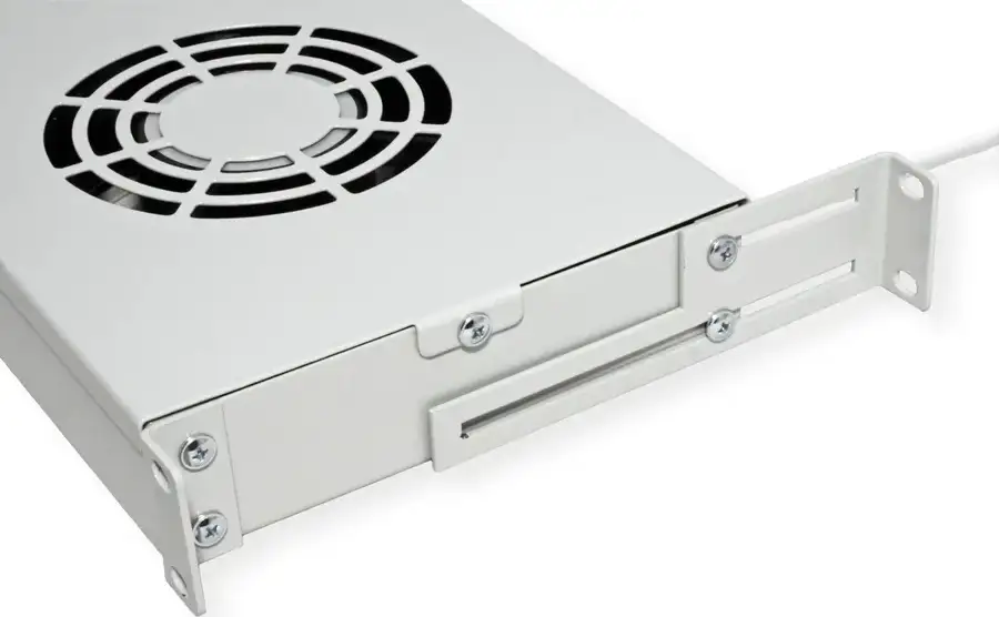 Roline 19" ventilacijski modul s 2 ventilatora i termostatom, sivi - Slika 2