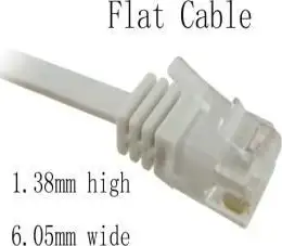 NaviaTec Cat6 patch cable flat, copper 15m, CAT6-SL099
