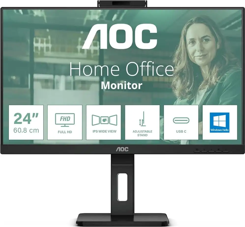 AOC IPS 23,8" 24P3CW, HDMI, DP, USB3-C, pivot, WC 24P3CW