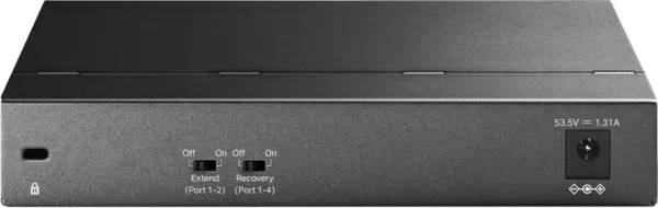 6-Port Gigabit Desktop Switch with 3-Port PoE+ and 1-Port PoE++PORT: 1× Gigabit PoE++ Port, 3× Gigabit PoE+ Ports, 2x Gigabit Non-PoE PortsSPEC: 802.3af/at/bt type3, 64 W PoE Power, Desktop Steel Cas