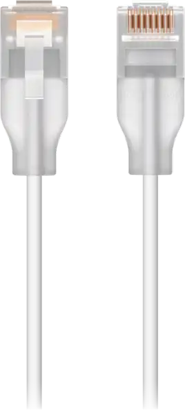 Ubiquiti UACC-Cable-Patch-EL-0.15M-W-24 Nano-thin patch cable with 2.5 GbE and PoE++ support designed to show Etherlighting™ effects, Translucent booted RJ45 for optimal Etherlighting™ brightness, Out - Slika 2