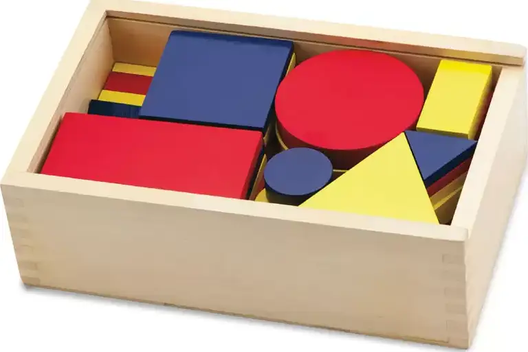 Geometrijski blokovi drveni (Geometric blocks), 48 komada, VG6164