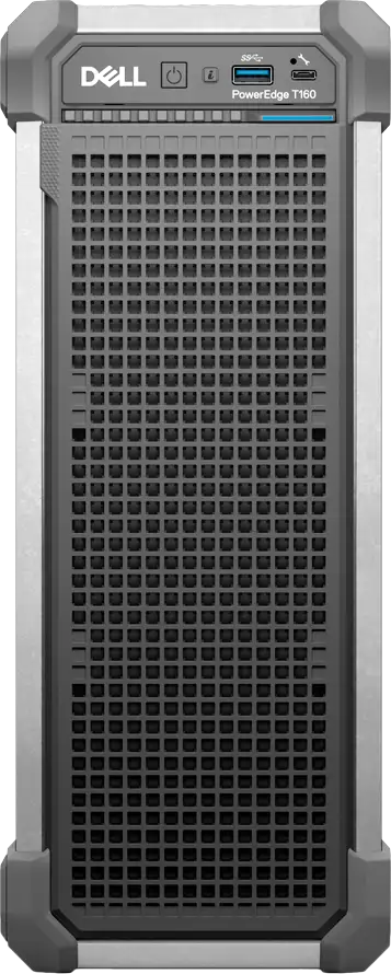 DELL EMC PowerEdge T160, 3x3.5"+2x2.5" SATA, Xeon 6 6315P 2.8G 4C/4T, 16GB UDIMM 5600 ECC, 480GB SSD SATA RI, iDRAC9 Ent, 300W PSU, TPM 2.0 V6, BCM 5720 DP 1GbE, No HW controller, No OS, Tower, 3Y - Slika 4