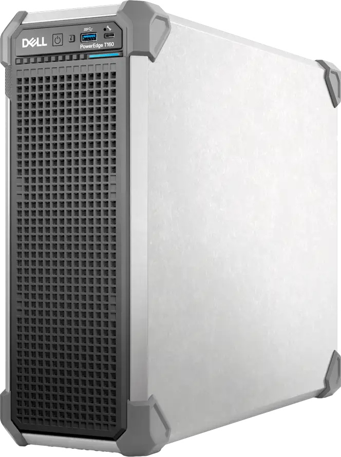 DELL EMC PowerEdge T160, 3x3.5"+2x2.5" SATA, Xeon 6 6315P 2.8G 4C/4T, 16GB UDIMM 5600 ECC, 480GB SSD SATA RI, iDRAC9 Ent, 300W PSU, TPM 2.0 V6, BCM 5720 DP 1GbE, No HW controller, No OS, Tower, 3Y - Slika 2