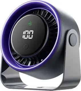 Vention Desktop Air Circulation Fan Gray Smart Digital Display