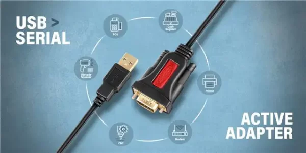 CC USB AM 2.0->DB9,Prolific, 1.5m, ADS-1PSN, Axagone