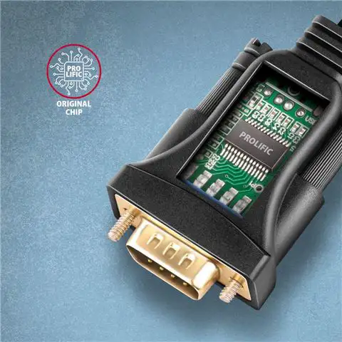 CC USB AM 2.0->DB9,Prolific, 1.5m, ADS-1PSN, Axagone - Slika 2