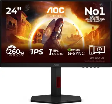 AOC LCD 23,8" Fast IPS, 1ms, 260Hz