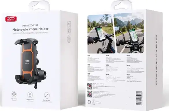 DRŽAČ MOBITELA ZA MOTOR ILI BICIKL XO C201 CRNI