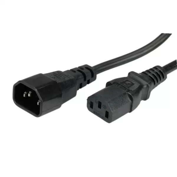 Roline VALUE naponski kabel PC-Monitor, IEC320 C14-C13 10A, M/F, 1.0m, crni