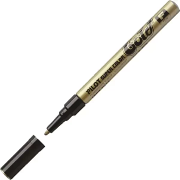 Marker permanentni 1 mm okrugli vrh Super Color Pilot SC-G-F zlatni