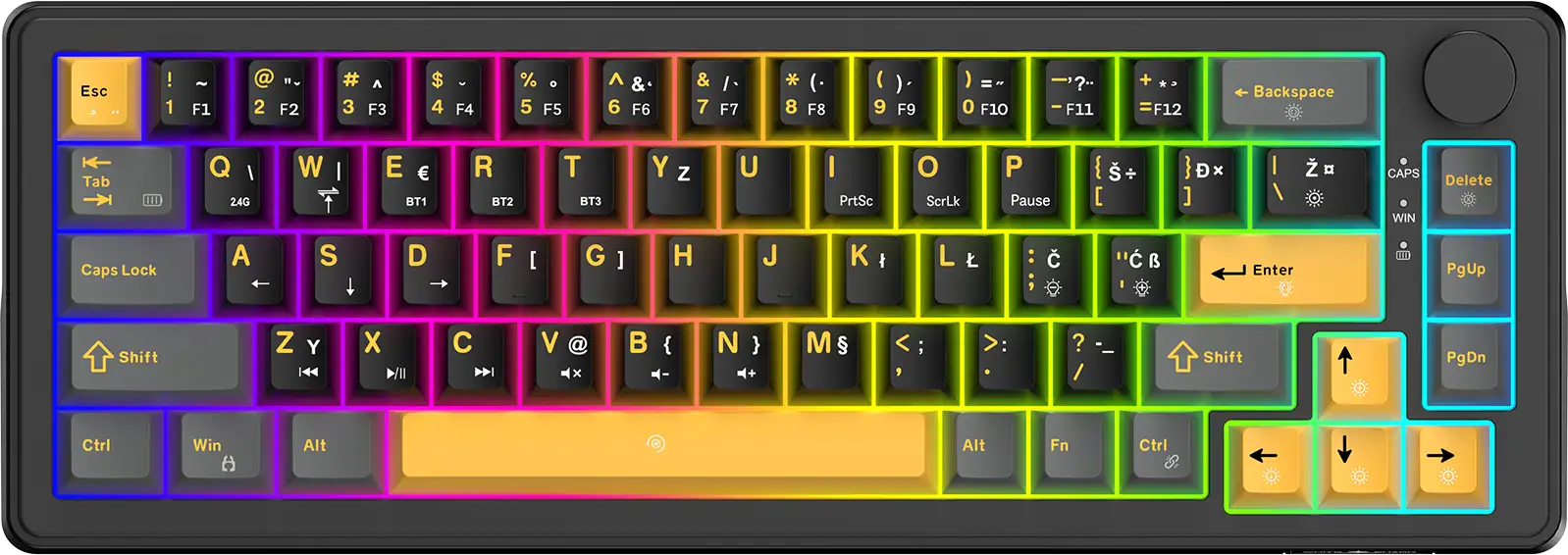 White Shark PL TIPKOVNICA GK-009152 EXCALIBUR-M Crna/ HR