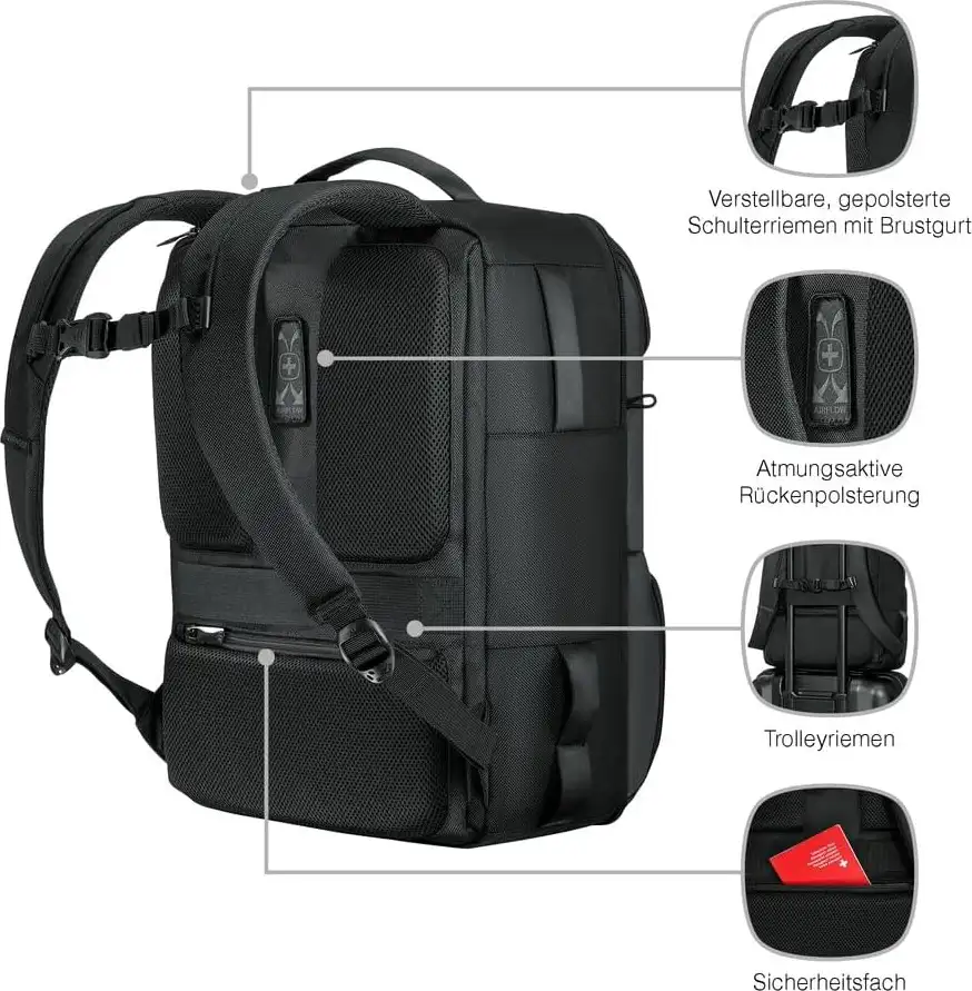 Wenger ruksak UrbanOne Travel za prijenosnik do 15.6", crni