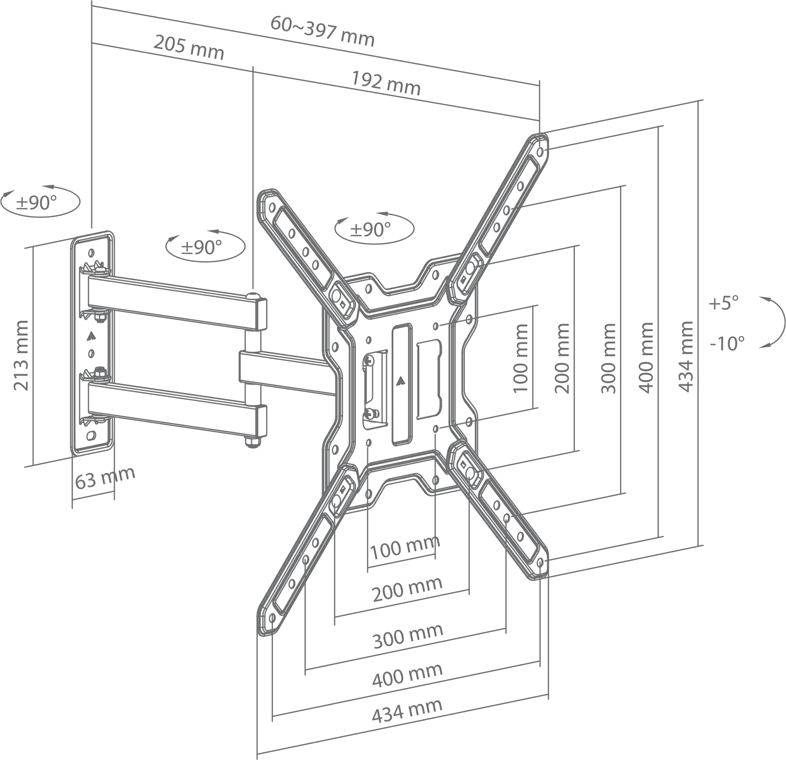 STALAK SBOX LCD-443-2 (23-65"/30kg/400x400) - Slika 2