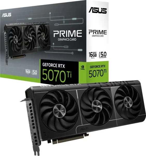 Asus PRIME GeForce RTX 5070 TI 16GB GDDR7, PCIe 5.0/256-bit, HDMI/3×DP