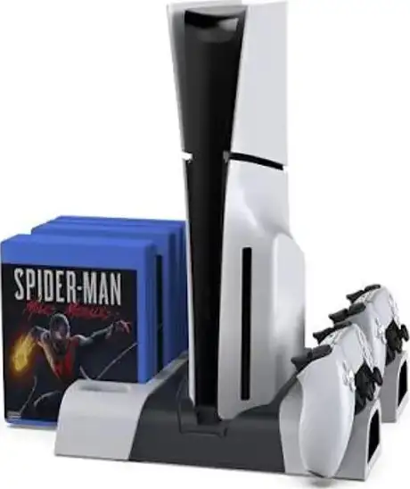 STALAK ZA PS5 S PUNJAČEM ZA KONTROLERE I HLAĐENJEM DOBE TP5-3536D