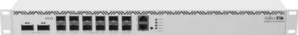 Mikrotik Cloud Core Router 2216-1G-12XS-2XQ, AL73400 CPU (16-cores), 16GB RAM, 2×100G QSFP, 14×25G SFP28, 1×Gbit LAN, 2xM.2 SATA, RouterOS L6, 1U, rackmount, Dual-redundant hot-swap PSU's