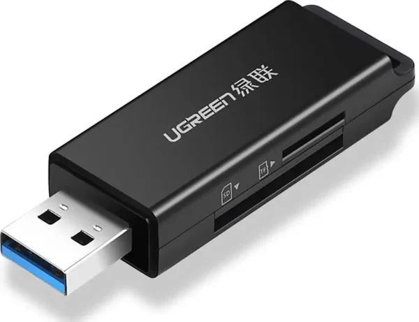 UGREEN čitač memorijskih TF/microSD/SD kartice, USB 3.2, crni