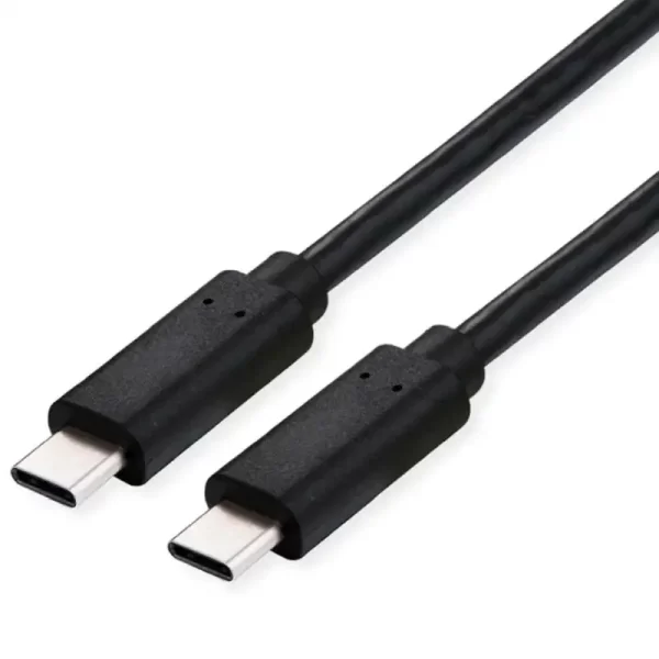 Roline VALUE USB4 Gen3x2 kabel TIP C-C M/M, Emark, 100W, 1.0m, crni