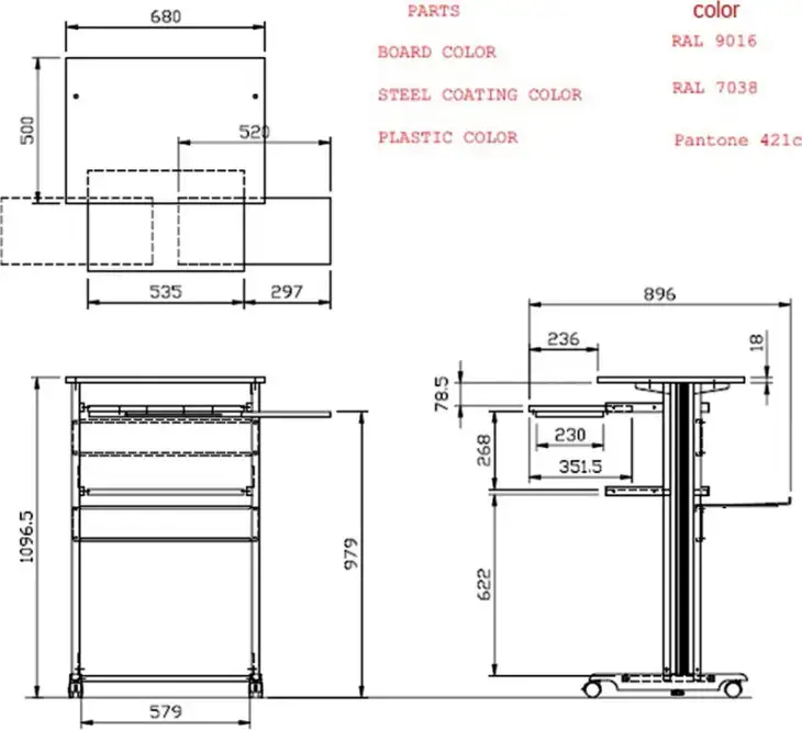 Roline stajaće postolje za računalo (PC Standing Workstation) - Slika 2