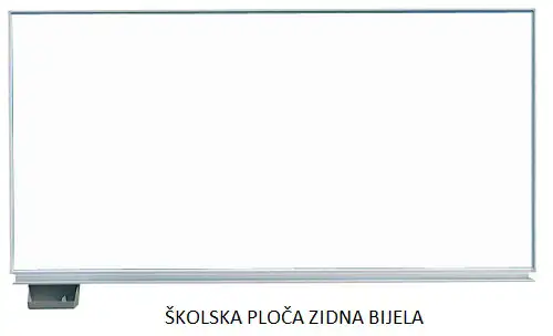Školska ploča bijela zidna, 300 x120 cm, 0185