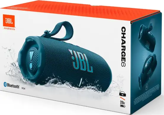 JBL Charge 6 prijenosni zvučnik BT5.4, vodootporan IP68 do 28h slušanja, AI Sound Boost, 45W, Auracast, plavi - Slika 5
