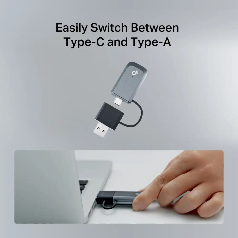 TP-Link BE3600 Archer TBE230U bežični Dual-Band Wi-Fi 7 USB3.0/USB Type C adapter 688Mbps/2882Mbps (2.4GHz/5GHz), 802.11a/b/g/n/ac/ax/be, WPA/WPA2/WPA3, WPA-PSK/WPA2-PSK - Slika 3