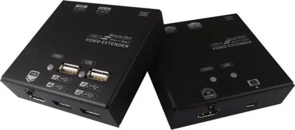 Roline VALUE KVM Extender over Cat.5e/6, HDMI, 4×USB, max. 60m