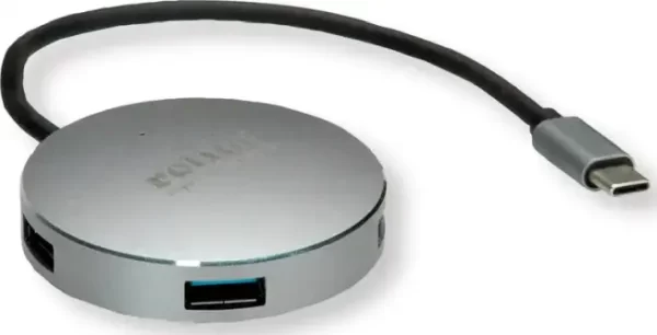 Roline Hub 4-porta USB 3.2 Gen1, USB-C kabel, 0.15m