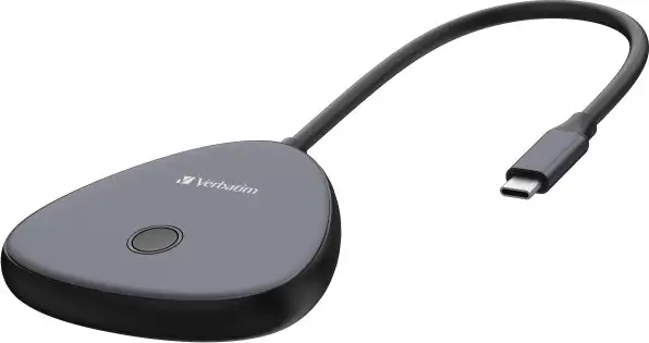 Verbatim Share My Screen USB-C Wireless Display Adapter 4K with Hub WDA-02