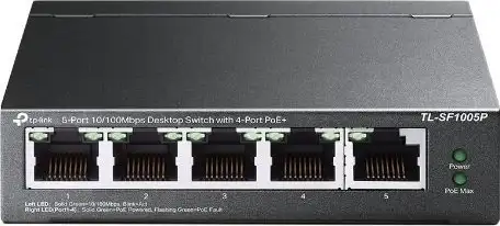 TP-Link 5-Port 10 100Mbps Desktop PoE Switch with 4-Port PoE