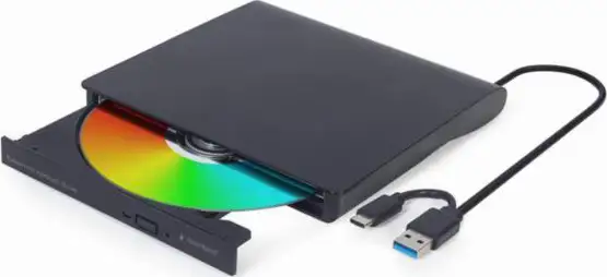 Gembird External USB DVD drive, black