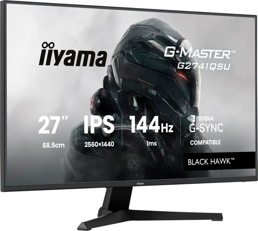 27 IPS Gaming, G-Master Black Hawk, G-SYNC Compatible, 2560x1440 144Hz, HDMI, DisplayPort, 1ms MPRT, Adaptive Sync, Speakers, USB 2x 2.0, Black Tuner, G2741QSU-B1 - Slika 2