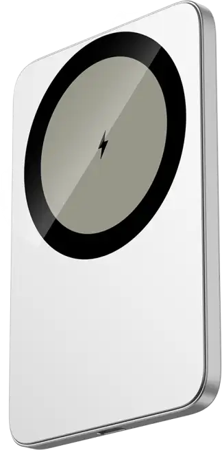 CANYON OnPower 503 Air 3000mAh Ultra-Slim Magnetic Wireless Power Bank, Full Metal Body, 5.8mm Thin Design, USB-C Charging, Silver, CNS-CPB503SV