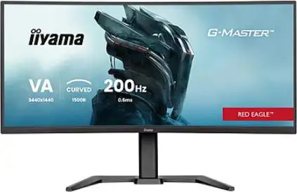 IIYAMA 34" GCB3484WQSU-B2 UWQHD (3440×1440) VA Curved 1500R 21:9, HDR400, 200Hz, 450 cd/m2, 4000:1, 0.6ms, 2×HDMI/DP, 2×USB-A/2×USB-C, PiP, DUAL MODE, zvučnici, GCB3484WQSU-B2