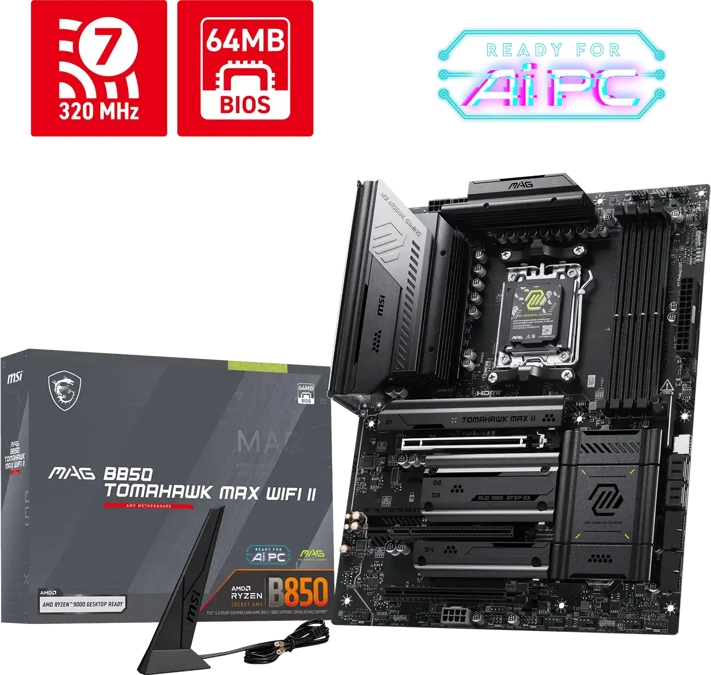 MBO AM5 MSI MAG B850 TOMAHAWK MAX WIFI II