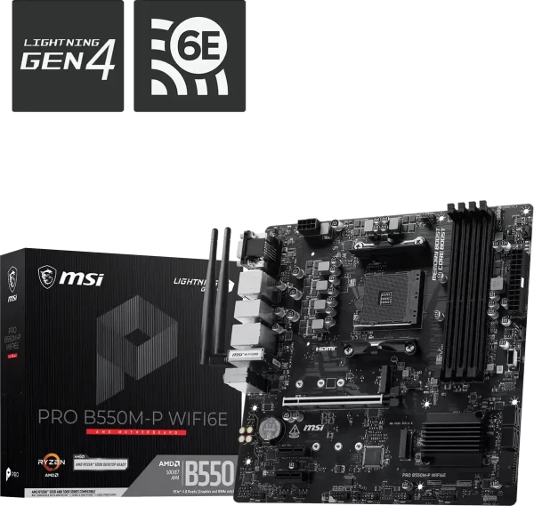 MBO AM4 MSI PRO B550M-P WIFI6E